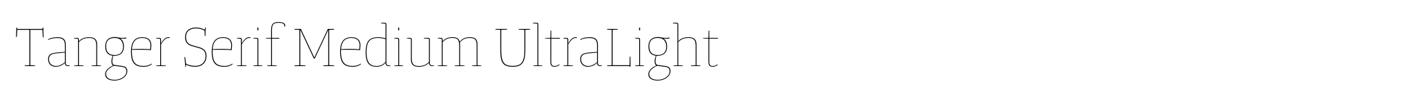 Tanger Serif Medium UltraLight image